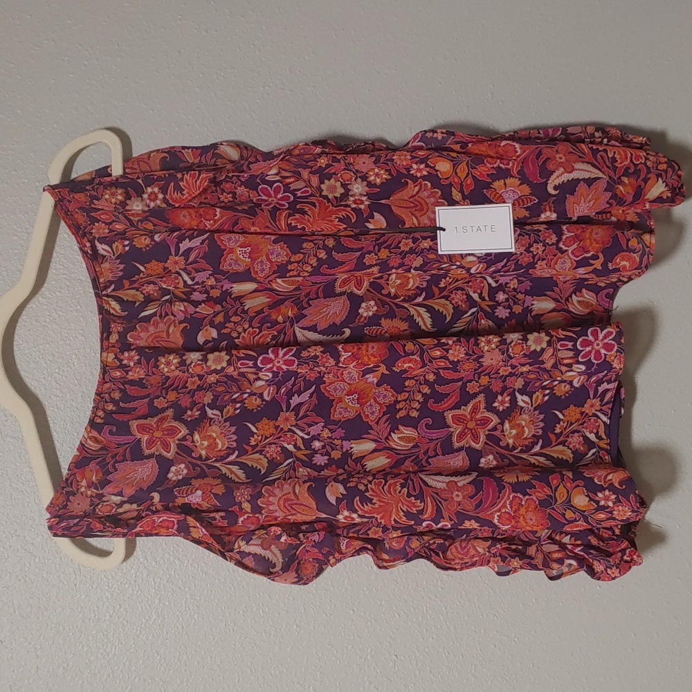Nordstrom 1.State Cold Shoulder Blouse Size: S